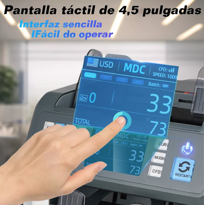 Contadora de billetes Multidivisas Profesional