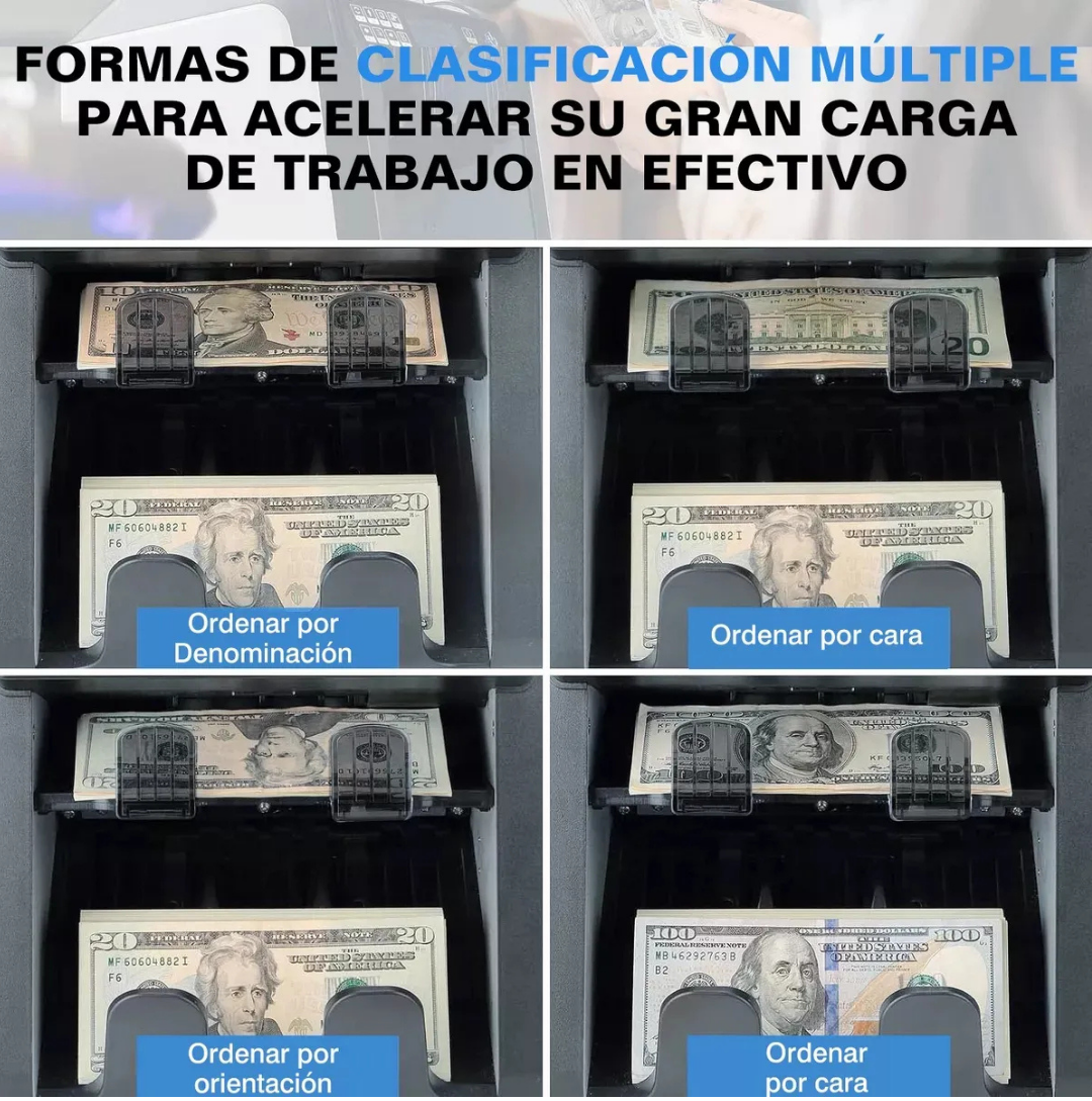 Contadora de billetes Multidivisas Profesional